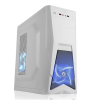 游戏风暴 精灵5 白 游戏机箱 台式电脑机箱 风冷游戏机箱支持背线 云南电脑批发