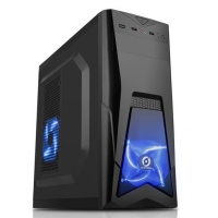 游戏风暴 精灵5 黑 游戏机箱 台式电脑机箱 风冷游戏机箱支持背线 云南电脑批发