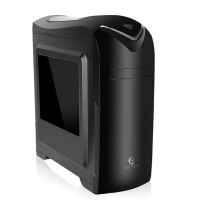 游戏风暴 太极 黑 游戏机箱 半侧透电脑主机家用游戏机箱 昆明电脑批发