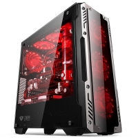 昆明金河田批发 金河田（Golden field） 峥嵘Z2台式机电脑游戏主机箱 ATX全塔式玻璃空箱 峥嵘Z2全侧透