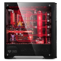 昆明金河田批发 金河田（Golden field） 峥嵘Z2台式机电脑游戏主机箱 ATX全塔式玻璃空箱 峥嵘Z2全侧透