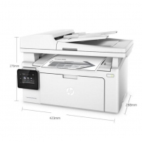 惠普（HP） M132fw黑白激光打印机 多功能一体机 打印 复印 扫描 传真 无线打印 1216/1213升级型号