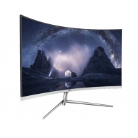 AOC C27V1Q/WS 电脑显示器27英寸 1700R曲率 曲面窄边框 PS4游戏高清液晶显示屏 白色