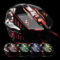 贵彩A300自定义发光游戏鼠标LOL电竞吃鸡台式电脑USB有线办公