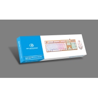 贵彩Q310金属面板加厚底板发光键盘高低真机械手感按键吃鸡键鼠