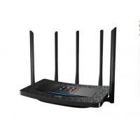 TP-LINK 双频千兆无线路由器 板阵天线智能穿墙 高速光纤家用别墅办公大功率覆盖 TL-WDR6510 触屏/1300M 网口千兆大户型路由器