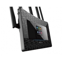 TP-LINK 双频千兆无线路由器 板阵天线智能穿墙 高速光纤家用别墅办公大功率覆盖 TL-WDR6510 触屏/1300M 网口千兆大户型路由器