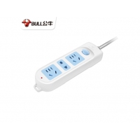 公牛牌插座插排短线学生宿舍家用4米长5米6米加长线接线板8插位2孔3洞电插板电源拖线板排插 1.8米