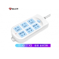 公牛（BULL）GN-603 新国标插座/插线板/插排/排插/接线板/拖线板 6位总控全长3米超功率保护