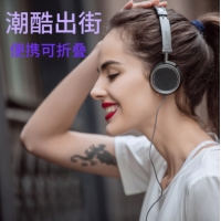漫步者（Edifier） H690轻便折叠电脑手机头戴式重低音立体声耳机 铁灰色 