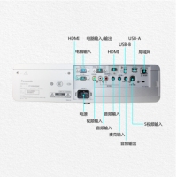 松下（Panasonic） 投影仪 高清商务 办公投影机 PT-BX435NC(4500流明 无线) 