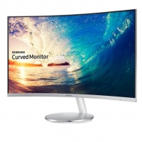 三星（SAMSUNG）27英寸 1800R曲面旗舰窄边框 HDMI/DP高清接口 电脑显示器 C27F591FDC（内置音箱）