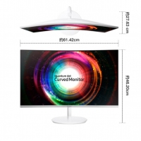 三星（SAMSUNG）27英寸2K/QHD高分 1800R曲率量子点技术 HDMI/DP全高清接口 电脑显示器（C27H711QEC）