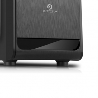 游戏风暴 优+(黑)游戏机箱USB2.0机箱台式机主机机箱空箱