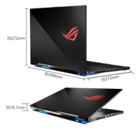 ROG 冰刃3SPlus 17.3英寸 144Hz 3ms 防炫光雾面屏游戏笔记本电脑 冰刃3SPlus i7-8750H/RTX2070 144Hz 3ms 72% 16G 512G