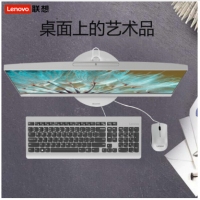 联想（Lenovo） AIO 520-22 新款致美一体机台式电脑四核八代家用办公窄边框 银（AIO 520-22 I3-8100 4G 1T 集显 银色 23.8）