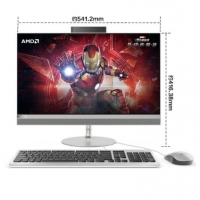 联想（Lenovo）AIO 520 致美一体机台式电脑23.8英寸 银色（AMD A6-9500 4G 1T 集显 ）