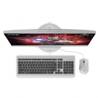 联想（Lenovo）AIO 520 致美一体机台式电脑23.8英寸 银色（AMD A6-9500 4G 1T 集显 ）