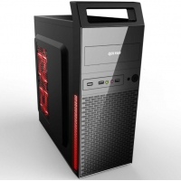 科迪亚家悦全新AT/ATX黑化五金游戏电脑台式手提机箱USB3.0 黑色