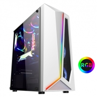 科迪亚 启航者电脑机箱台式DIY全侧透RGB游戏水冷ATX大板机箱 黑色