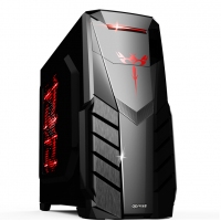 科迪亚坦克3 游戏办公台式机电脑全新机箱atx 大机壳可装光驱 黑色