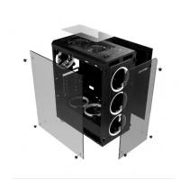 科迪亚 流星雨 玻璃台式机电脑机箱 全侧透钢化玻璃游戏机箱