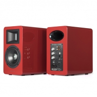 漫步者（EDIFIER）AIRPULSE A100 立体声有源书架音箱 客厅音响 电视音响 红色特别版