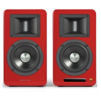 漫步者（EDIFIER）AIRPULSE A100 立体声有源书架音箱 客厅音响 电视音响 红色特别版