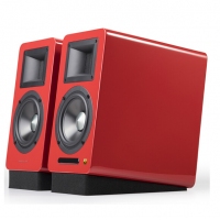 漫步者（EDIFIER）AIRPULSE A100 立体声有源书架音箱 客厅音响 电视音响 红色特别版