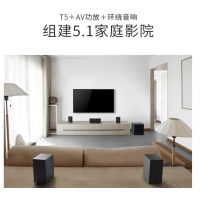 漫步者（EDIFIER） T5 音箱2.0独立有源低音炮音箱家用客厅桌面电脑手机通用 黑色
