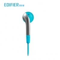 漫步者 H220P入耳式MP3耳机立体声音乐线控手机通讯耳机 湖蓝色