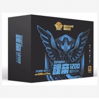 三段式 全模玩家1200电源 额定1000W 无声温控电源 云南电脑批发