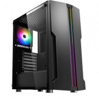 微星（MSI）雷万汀 中塔机箱/支持ATX主板/支持240水冷/标配1把ARGB风扇 （MAG LAEVATAIN）