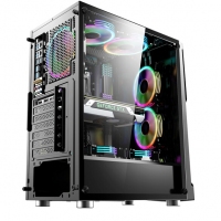 微星（MSI）雷万汀 中塔机箱/支持ATX主板/支持240水冷/标配1把ARGB风扇 （MAG LAEVATAIN）