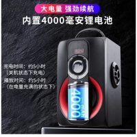 金河田 T10 无线蓝牙音箱2.1声道户外大音量广场舞手提便携式家用插卡播放器收音机环绕音响