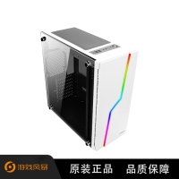 游戏风暴 雷霆T5 多种彩灯模式长显卡机箱白色