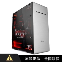 昆明金河田批发 金河田 预见V8 台式机电脑水冷主机箱侧透明全铝diy迷你小机箱itx