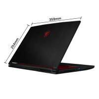 微星(msi)GF63 15.6英寸轻薄窄边框游戏笔记本电脑(九代i7-9750H 8G 256G NVMe SSD GTX1650MQ)（GF63 Thin 9SC-088CN）