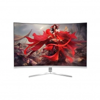 梅捷 M9s 32寸 2K 曲面微边框LED白色显示器DVI+HDMI+DP+VGA