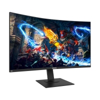 东星U6+ 24寸曲面屏R1500曲率 IPS无边框 底坐旋转显示器