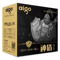 aigo爱国者神盾1 电脑台式主机箱 中塔机箱侧透 支持ATX大板水冷风冷