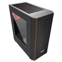 aigo爱国者神盾1 电脑台式主机箱 中塔机箱侧透 支持ATX大板水冷风冷