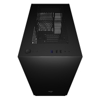 爱国者（aigo）YOGO M2电脑小机箱 支持MATX主板/240水冷/侧开式磁吸玻璃 M2机箱黑色（玻璃侧透不带风扇）