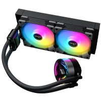 aigo爱国者银河T240 黑色 一体式水冷CPU散热器（PWM智能温控风扇/支持多平台/ARGB幻彩灯效/赠硅脂）