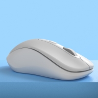 (aigo)爱国者M21 白色静音鼠标 带DPI切换笔记本台式机鼠标