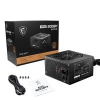 微星 MAG 500BN 额定500W电源 80PLUS铜牌电源 日系电解电容/120mm静音