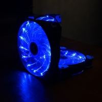 天极风15灯12CM（蓝灯）工包机箱风扇