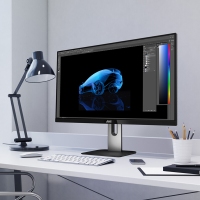 AOC U27P1U 27英寸 4K超清IPS窄边框 升降旋转台式电脑液晶屏 设计美工商用显示器