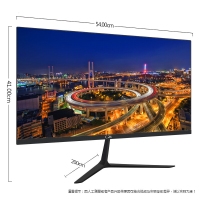 瑞克显示器 KA3 黑色 平面无边框 21.5寸 HDMI+VGA V型底座