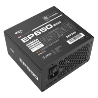 爱国者（aigo） EP650 额定650W 机箱电脑电源(80Plus白牌/主动式PFC/支持背线/大单路12V）